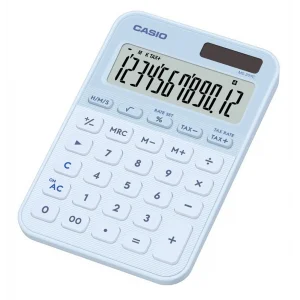 Casio MS-20YC-LB 12 Hane Açık Mavi Masa Üstü Hesap Makinesi
