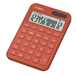 Casio MS-20YC-RD 12 Hane Kırmızı Masa Üstü Hesap Makinesi