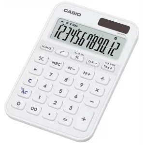 Casio MS-20YC-WE 12 Hane Beyaz Masa Üstü Hesap Makinesi