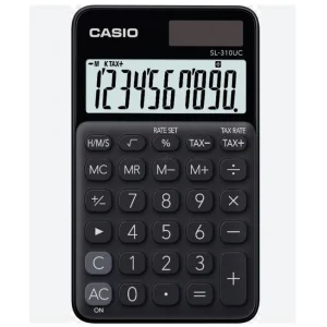 Casio SL-310UC-BK Cep Tipi 10 Hane Siyah Hesap Makinesi