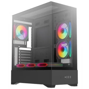 Dark Diamond PRO 4x12cm Fan, 1x USB3.0, 2x USB2.0 Full Akvaryum Oyuncu Kasası (Psu yok)