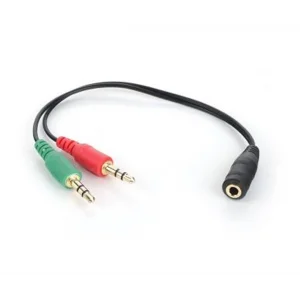 Dark DK-CB-AUC02 2x3.5mm Stereo Erkek - 3.5mm Stereo Dişi Y Kablo