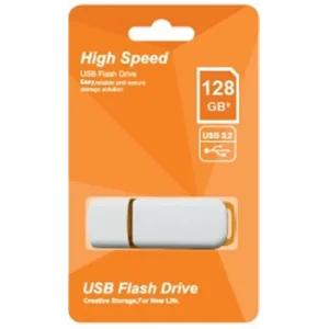 Elba 128GB Plastik Beyaz-Turuncu 3.2 USB Flash Bellek