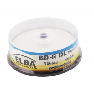 Elba Blu-Ray BD-R 6X 50GB 15Lİ Cake Box Prıntable