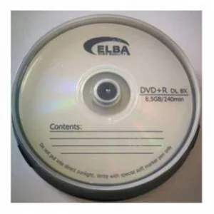 Elba DVD+R 8.5GB DL 240MIN 8X 10 luCakebox