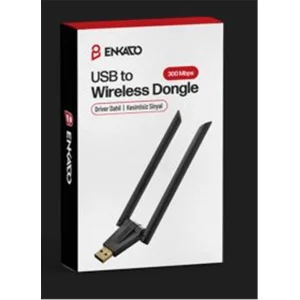 ENKADO EKD-UW91 USB TO 300 MBS ÇİFT ANTENLİ WIRELESS DONGLE