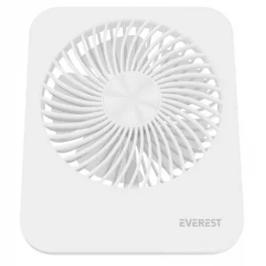 Everest EFN-601 Beyaz 2000mAh 4 Kademeli 4000RPM Hız Metal Ayak Masaüstü Usb Fan