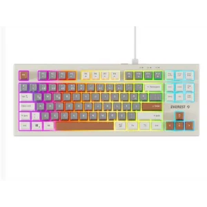 Everest KB-98 SILENT TKL Gri Mavi-Gri-Kahve Rainbow Q Membrane Klavye