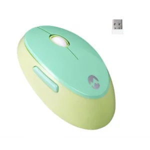 Everest ROUND KM-6282 Renkli Tuşlu Yeşil Kablosuz Q Multimedia Klavye + Mouse Set