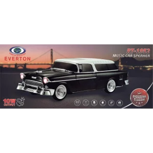 EVERTON RT-1941 Siyah Arabalı  Bluetooth Fm-Usb-Tf-Aux Şarjlı Nostaljik Radyo