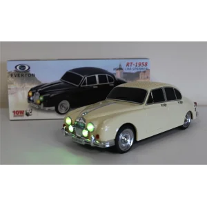 EVERTON RT-1958 Bej Arabalı  Bluetooth Fm-Usb-Tf-Aux Şarjlı Nostaljik Radyo