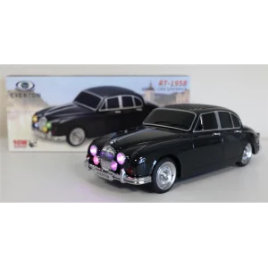 EVERTON RT-1958 Siyah Arabalı  Bluetooth Fm-Usb-Tf-Aux Şarjlı Nostaljik Radyo