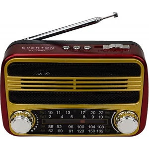 Everton Rt-310bt Bluetooth Fm-Usb-Tf Card- Şarjlı Nostaljik Radyo