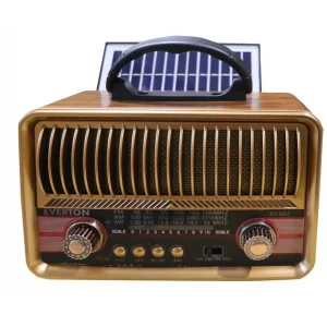 Everton RT-682  Solarlı,Şarjlı Nostaljik Radyo (Bluetooth-USB-SD-FM )
