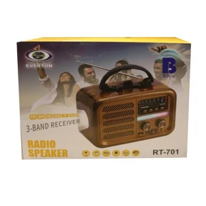 Everton RT-701 Fenerli ,Şarjlı  Nostaljik Radyo ( Bluetooth-USB-SD-FM )