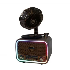 Everton Rt-709 Gramafonlu Bluetooth Fm-Usb-Tf-Aux  Şarjlı Nostaljik Radyo