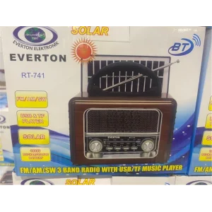 Everton Rt-741 Bluetooth -Fm-Am-Sw-Usb-Tf Card-Aux Nostaljik Radyo