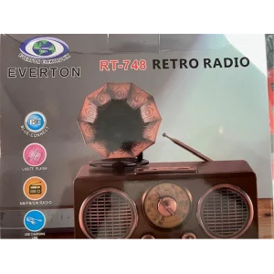Everton Rt-748 Bluetooth Fm-Usb-Tf-Aux Şarjlı Nostaljik Radyo