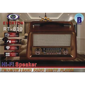 Everton Rt-810 Fm-Usb-Tf-Aux Şarjlı Nostaljik Radyo