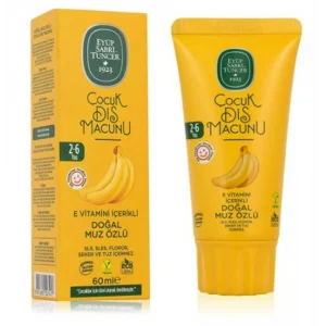 Eyüp Sabri Tuncer Doğal Muz Özlü 2-6 Yaş Çocuk Diş Macunu 60 ml