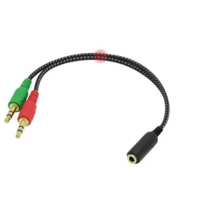 Frisby FA-6624AC 2x3.5mm Stereo Erkek - 4 Pin 3.5mm Stereo Dişi Y Kablo