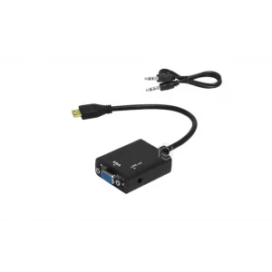 Frisby FA-6672C Mini HDMI - VGA ve SES Aktif Dijital Analog Dönüştürücü (1080p)