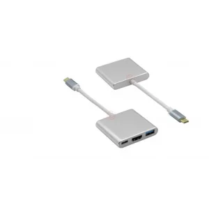 Frisby FA-7656TC Type-C - HDMI + USB 3.0 Adaptör + PD Şarj