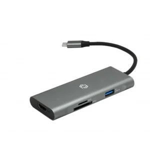 Frisby FA-7712TC USB Type-C™ Hub (HDMI + 3 x USB 3.0 + SD-TF + PD Şarj)