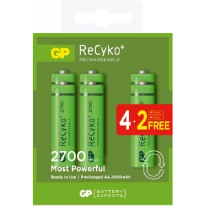 GP AA 2600 mAh Şarjlı Kalem Pil 4+2li Paket GP270AAHCE4-2