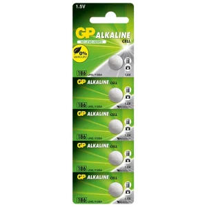 GP GP186-C5 LR43 AG12 Alkalin Düğme Pil 5li Paket