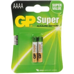 GP AAAA 25A Alkalin İncenin İncesi Pil 2li Paket GP25A-U2