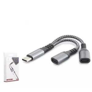 Hadron Gj-017 Type-C To 2-Type-C F Kablo Car Şarj 100W Siyah