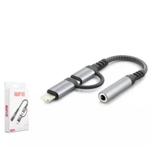 Hadron Gj-026 Type-C + Lightning To 3.5Mm F Kablo Siyah