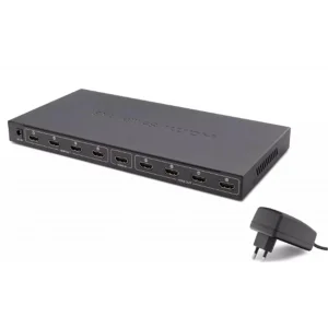 Hadron Hdx1332 8 port Hdmi Splitter 1.4V 1080P 4K 1-In 8-Out Siyah