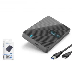 HADRON HDX1793 2.5 İnç SATA HDD-SSD Harici Disk Kutusu USB 3.0 Type-C - Siyah