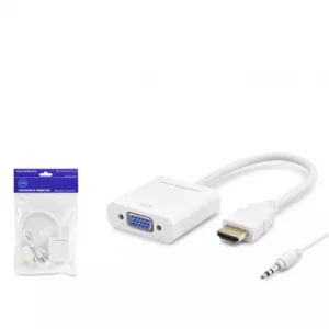 Hadron Hdx2019 Hdmi To Vga F Çevirici 1080P + Audio Beyaz