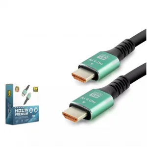 HADRON HDX2046 HDMI KABLO PVC 8K 60HZ 2.1V OPTIC OD8.0 5M SİYAH