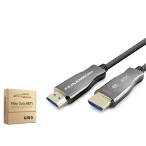 Hadron Hdx2059 50M  Fiber Hdmi Kablo 4K 60Hz  Siyah