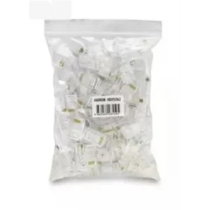 Hadron Hdx5062 Cat5 Konnektör Ez Rj45 Delikli 100Lü Paket Şeffaf