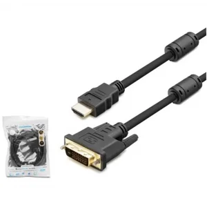 HADRON HDX7752 DVI (M) TO HDMI (M) KABLO 24+1 PVC 1.8M SİYAH 1.8M