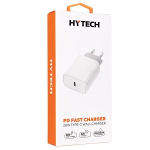 Hytech HY-XE40TP Type C to Type C Kablolu 20W PD3.0-Quick Charge QC4.0 Hızlı Ev Şarj Adaptörü