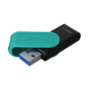 Kingston DTXS-128GB 128GB Portable USB 3.2 Gen1 DataTraveler ExodiaS (Black-Turquoise) Flash Bellek