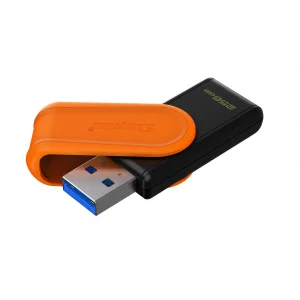 Kingston DTXS-256GB 256GB Portable USB 3.2 Gen1 DataTraveler ExodiaS (Black-Orange) Flash Bellek