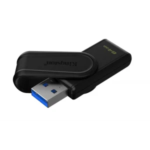 Kingston DTXS-64GB 64GB Portable USB 3.2 Gen1 DataTraveler ExodiaS (Black-Black) Flash Bellek