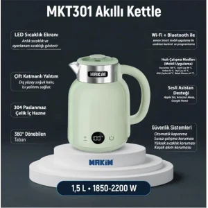 Makim MKT301 AKILLI YEŞİL KETTLE