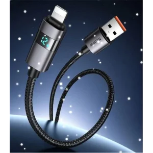MCDODO CA-6490 USB-A - YATAY LED EKRANLI AYDINLATMA KABLOSU SİYAH 1.2M