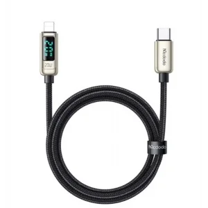 MCDODO CA-8811 20W DİJİTAL GÖSTERGELİ TYPE-C TO LİGHTNİNG PD DATA-ŞARJ KABLOSU-GÜMÜŞ