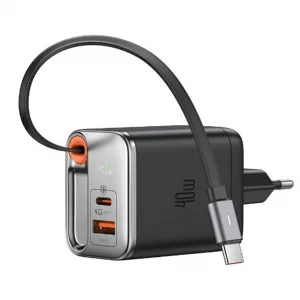 MCDODO CH-4281 40W GaN Şarj Adaptörü Dahili Geri Çekilebilir Kablolu