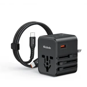 MCDODO CP-3260 25W Evrensel Seyahat Adaptör Type-C To Type-C kablo dahili