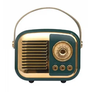 Mikado MD-24BT Echoes 3W 800mAh Yeşil Usb+TF Kart+Bluetooth Destekli Klasik Retro Müzik Kutusu